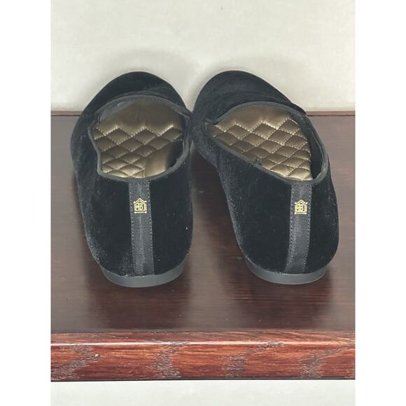 Birdies The Starling Black Velvet Slippers Loafers Women's Size 8 Black EUC - Picture 5 of 7